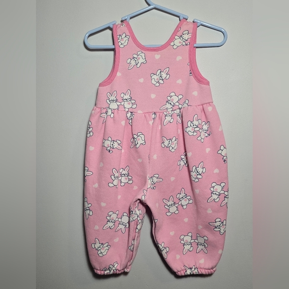 Vintage Pink Bunny Oshkosh Bubble Overalls - Picture 2 of 7